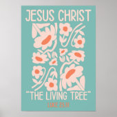 Jesus Christus, der lebende Baum Poster (Vorne)