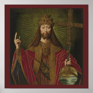 Jesus Christus, der Retter des Weltbensons Poster