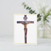 Jesus Christus der Retter-Kruzifix Postkarte (Stehend Vorderseite)