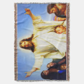 Jesus Christus, der Trost-Throw-Blanket Decke (Vorderseite Vertikal)
