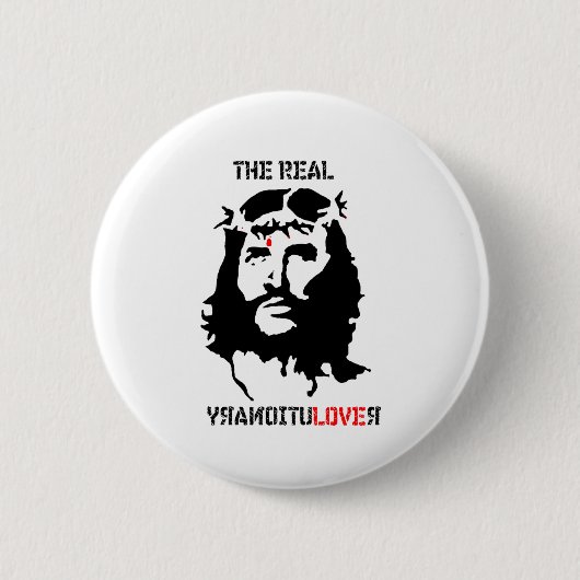 Jesus Christus - der wirkliche Revolutionär Button (Vorderseite)