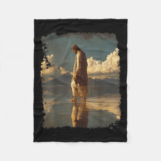 Jesus Christus Design  Fleecedecke (Vorderseite)