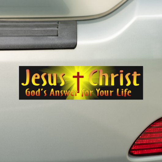 Jesus Christus: Die Antwort des Gottes Autoaufkleber (Auf Auto)