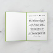 Jesus Christus, die Hohepriester-Karte Karte (Innenseite)