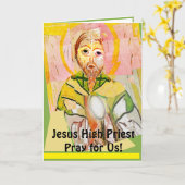 Jesus Christus, die Hohepriester-Karte Karte (Gelbe Blume)