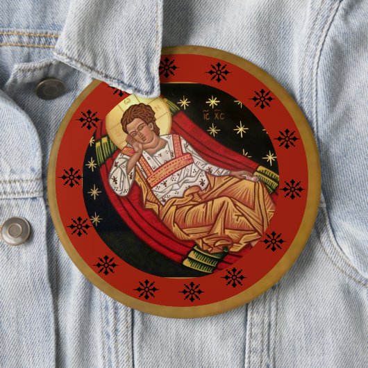 Jesus Christus, die Unsleeping Auge IKONE Button (Beispiel)