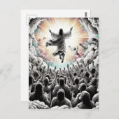 Jesus Christus die Vergewaltigung religiöser Chris Postkarte (Vorne/Hinten)