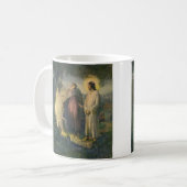 Jesus Christus durch das Grab von ML Greer erwisch Kaffeetasse (Vorderseite Links)
