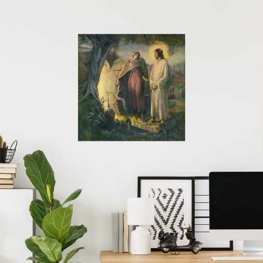 Jesus Christus durch das Grab von ML Greer erwisch Poster (Heimbüro)