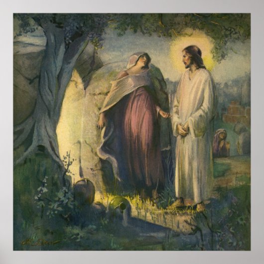 Jesus Christus durch das Grab von ML Greer erwisch Poster (Vorne)