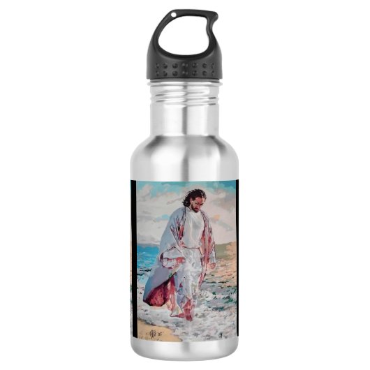 JESUS CHRISTUS EDELSTAHLFLASCHE (Vorderseite)