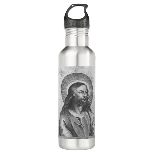 Jesus Christus Edelstahlflasche (Vorderseite)