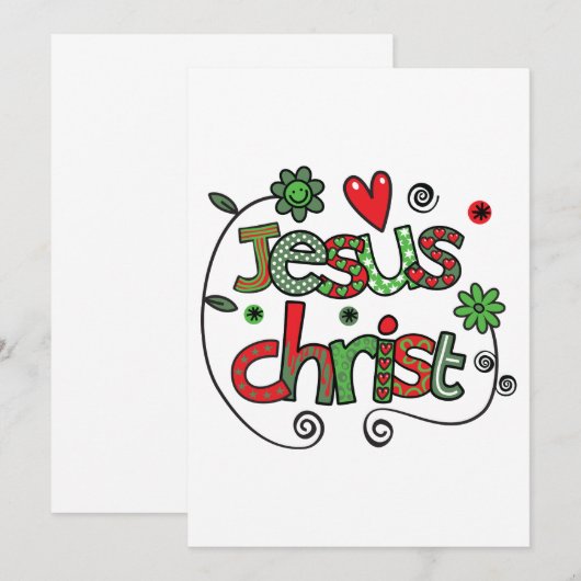 Jesus Christus Einladung (Vorne/Hinten)