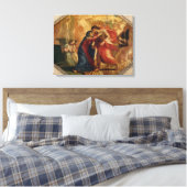Jesus Christus empfängt die Jungfrau im Himmel Leinwanddruck (Insitu (Schlafzimmer))