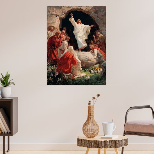 Jesus Christus erhebt sich aus dem Grab, Poster (Wohnzimmer 3)