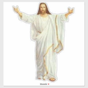 Jesus Christus, Erlöser Heiland Herr Gott, Religiö Aufkleber