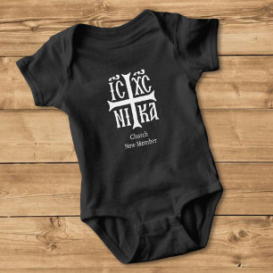 Jesus Christus erobert Emblem Baby Strampler
