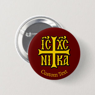 Jesus Christus erobert Emblem Button