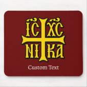 Jesus Christus erobert Emblem Mousepad (Vorne)