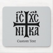 Jesus Christus erobert Emblem Mousepad (Vorne)