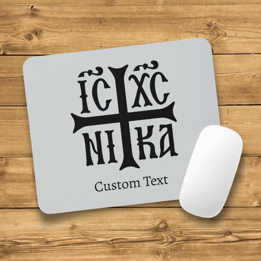 Jesus Christus erobert Emblem Mousepad