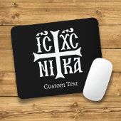 Jesus Christus erobert Emblem Mousepad