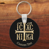 Jesus Christus erobert Emblem Schlüsselanhänger (Vorderseite)