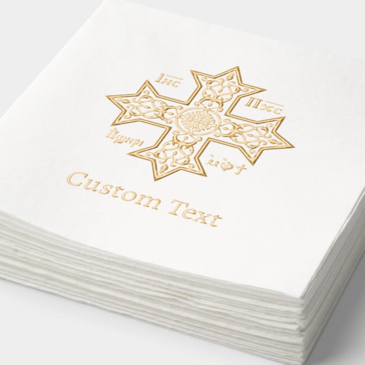 Jesus Christus erobert Emblem Servietten Mit Folie (Ausschnitt)