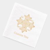 Jesus Christus erobert Emblem Servietten Mit Folie (Links)