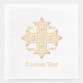 Jesus Christus erobert Emblem Servietten Mit Folie (Vorderseite)