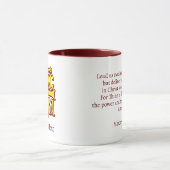 Jesus Christus erobert Emblem Tasse (Zentrum)
