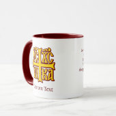 Jesus Christus erobert Emblem Tasse (Vorderseite Links)