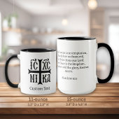 Jesus Christus erobert Emblem Tasse