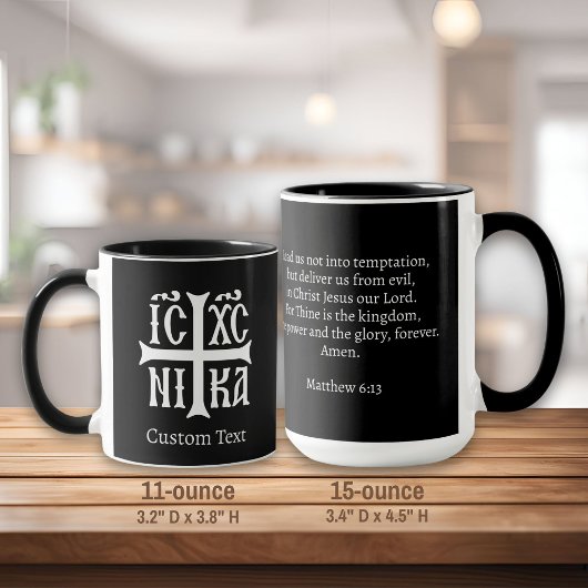 Jesus Christus erobert Emblem Tasse