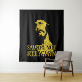 Jesus Christus - Erretter nicht Religion Wandteppich (Beispiel)