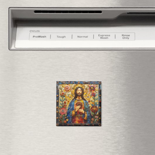 Jesus Christus farbenfrohe Mosaike Magnet (In Situ (Geschirrspüler))