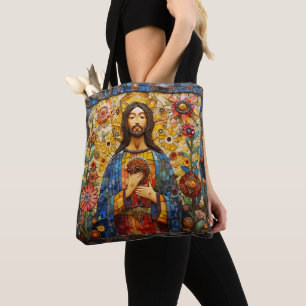 Jesus Christus farbenfrohe Mosaike Tasche