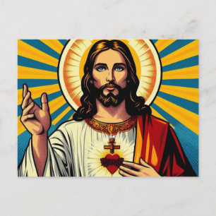 Jesus Christus Feiertagspostkarte