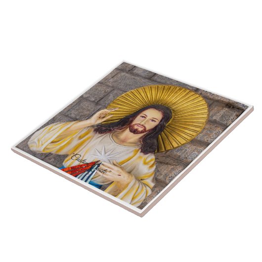 Jesus-Christus-Foto & Zitat Fliese (Seite)