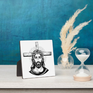 Jesus Christus Fotoplatte