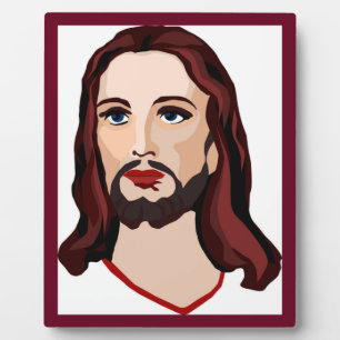 JESUS CHRISTUS FOTOPLATTE