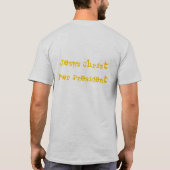 Jesus Christus für Präsidenten T-Shirt (Rückseite)