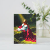 Jesus Christus Gebet im Garten von Gethsemane Postkarte (Stehend Vorderseite)