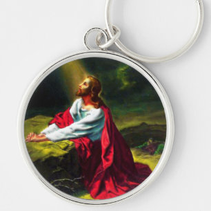 Jesus Christus Gebet im Garten von Gethsemane Schlüsselanhänger