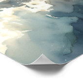 Jesus Christus geht auf dem Wasser Poster (Ecke)