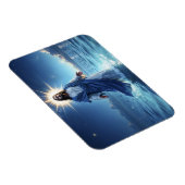 Jesus Christus geht auf der biblischen Wasserszene Magnet (Rechte Seite)