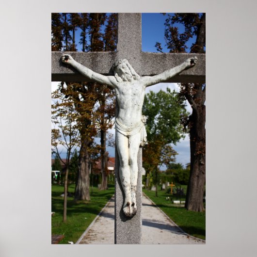 Jesus Christus gekreuzigt Poster (Vorne)