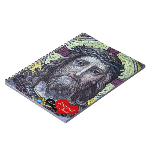 Jesus Christus, gekrönter König Mosaik Nr.2 (Noteb Notizblock (Linke Seite)