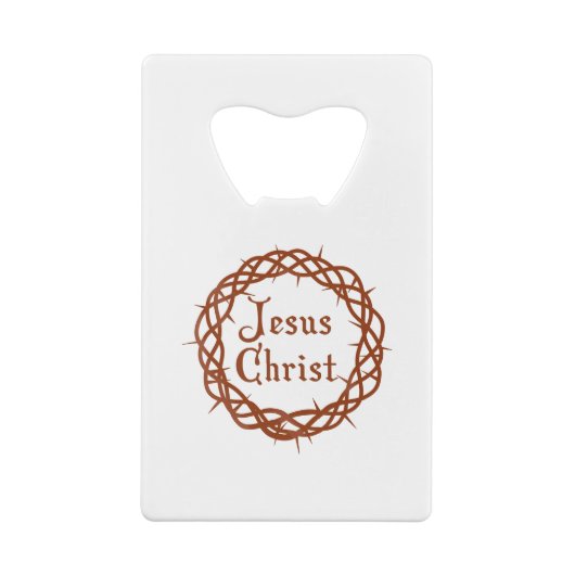 Jesus Christus Geldbeutel Flaschenöffner (Rückseite)