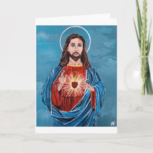 Jesus Christus Gemälde von Alfred Fox Karte (Vorderseite)